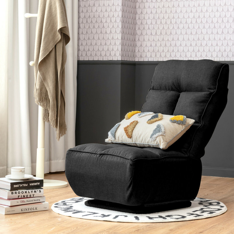 Fauteuil de jeu inclinable et réglable Trule, Noir