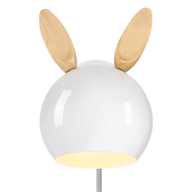 Applique murale Topsy à une lumière, Oreilles de lapin, Cloud White