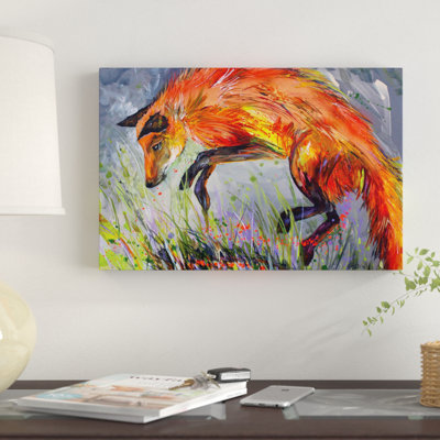 « spring fox », impression sur toile