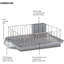 3-Piece Capacity Dish Drying Rack Set With Drainboard And Utensil Holder Rust Resistant Kitchen Counter Dish Drainer
