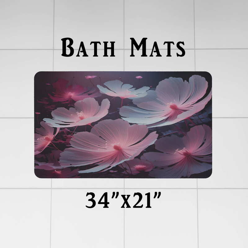 Rideau de douche Floral, H 83 po x l 70 po