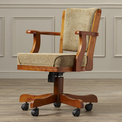 Amirbek 19'' H Upholstered Oak Armchair