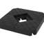 Poids de support de parasol de patio, 132 lb d'eau ou 176 lb de sable, noir, pour parasols en porte-à-faux de 8 à 10 pi, extérieur, poids de base, polyvalent