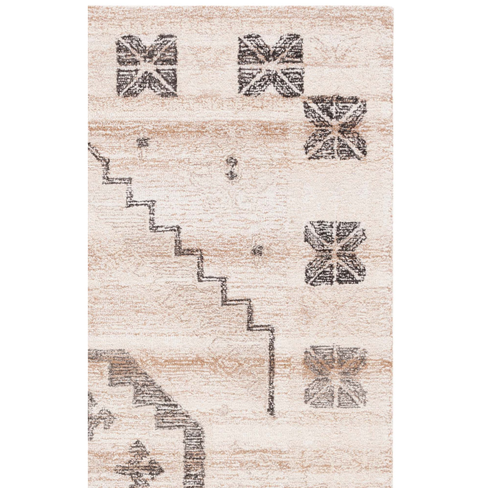Barnwell Handmade Rug, Rectangle 4' x 6'