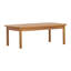 Ensembles de salle à manger de patio moderne, table de causeuse en bois d'acacia, patio compact