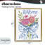 Cadre flottant Bow & Flowers Welcome, conception par Deb Strain-761952824-761952837