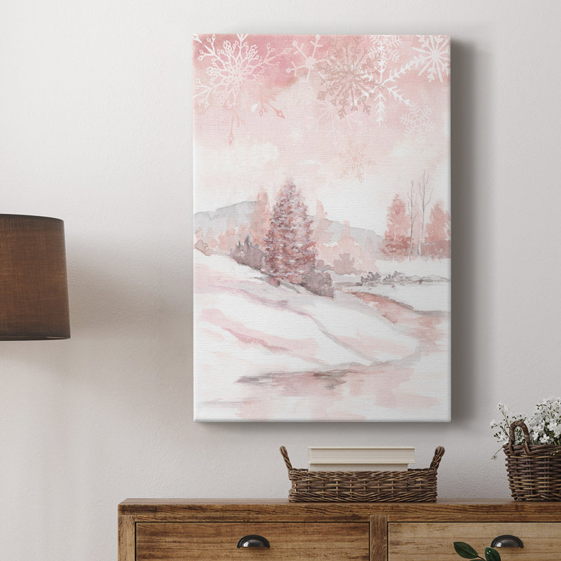 Rosé d'hiver - galerie Cavas sur mesure, H 27 po x l 18 po