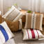 Housses de coussin décoratives à rayures bohèmes 18 x 18 pouces-135606074