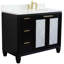 Ensemble de meuble-lavabo simple 43 po avec miroir Schreck-1387926618