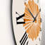 Minimal Orange Radiant Sun I - horloge murale moderne-60327461