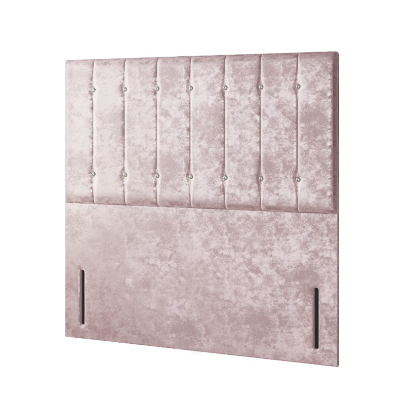 New Fairfield Upholstered Divan Bed, Double (4'6), Pink, No Drawers