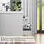 Base de meuble-lavabo mural moderne 60 po avec lavabo double 60 po, armoire flottante peinte, tiroirs à fermeture en douceur-110974070