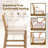 Jayden Kitchen Bar Stools with Backrest & Removable Cushion, Modern Solid Wood Bar Stool for Kitchen Island, Indoor Bar, Dining Room-1291545808-1291545809