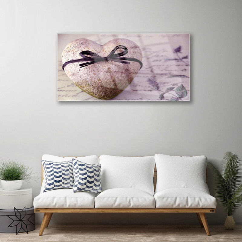 Art Heart - No Frame Print on Glass
