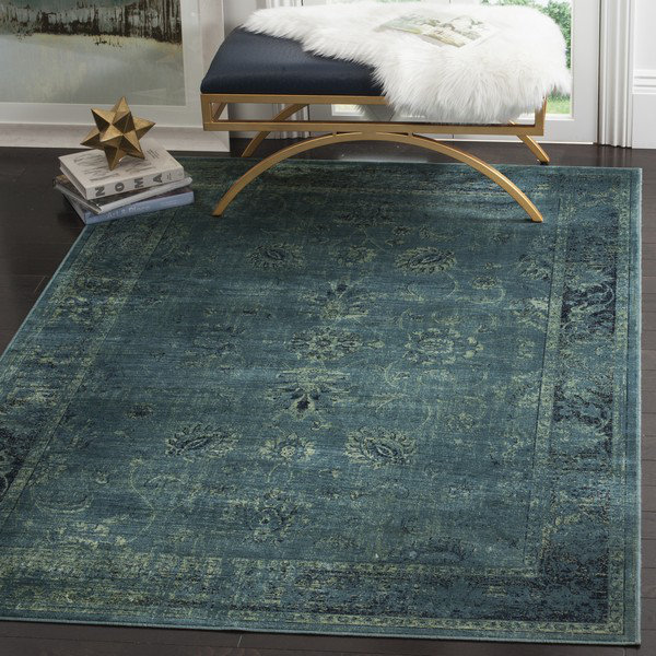 Drumcrow Oriental Viscose Area Rug, Rectangle 99 x 170cm