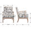 Fauteuil d'appoint 26 po Mid Century