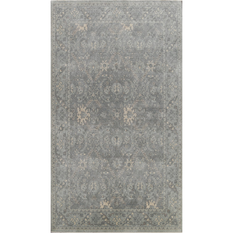 Silver Washed Ziegler Turkish Area Rug 7X10