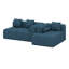 Canapé modulaire moderne entièrement compressé avec assise profonde et deux poches latérales-117789417