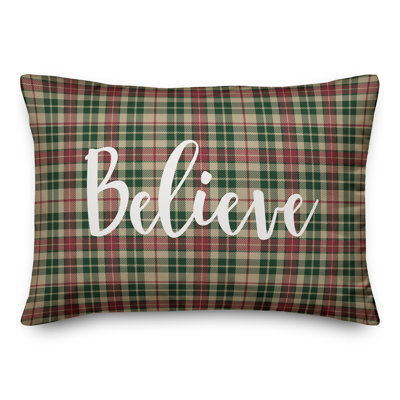  Coussin Believe in Tartan