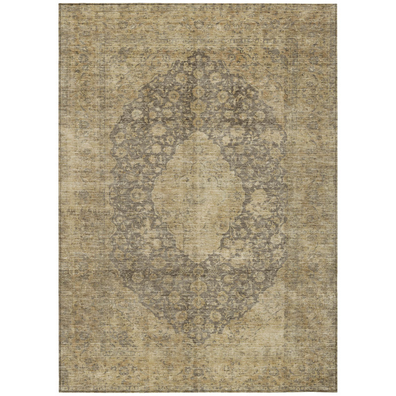 Tapis intérieur / extérieur brun Naraxa - LOOMlan, 5' x 7'6"