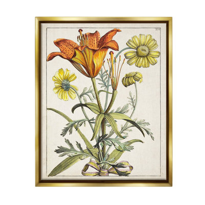 "Fleurs, étude flottante" par World Art Group sur toile