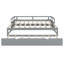 Lit de jour extensible avec couchette, lit de jour en bois avec couchette, gris-130120359