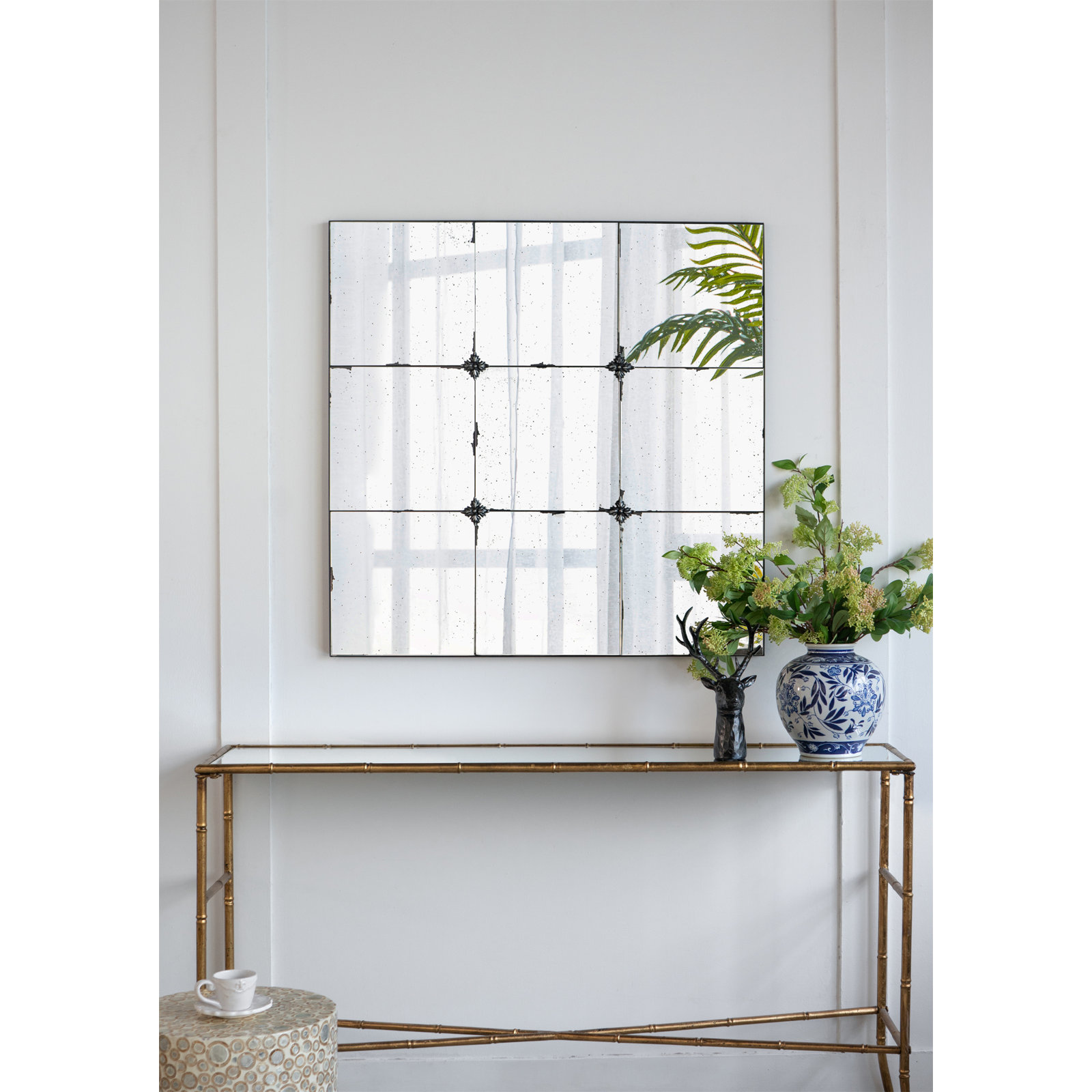 Emilio Vanity Wall Mirror, Square, 35.8" x 35.8"
