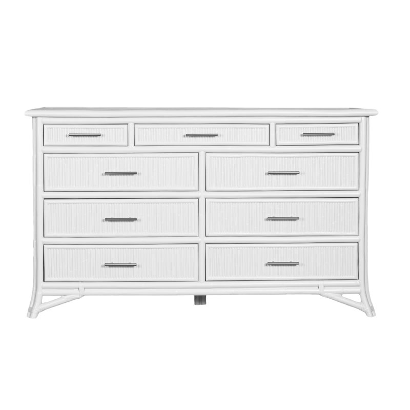Bermuda 9 - Drawer Dresser, White