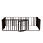 Lit Montessori en métal pour enfant (taille simple) avec barrière et porte, barrières de sécurité discrètes, sommier non nécessaire-930097657