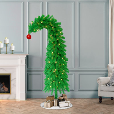 6' Pre-Lit Whimsical Artificial Wrapped Christmas Tree