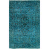 Overdyed One-of-a-Kind 3' 10" X 6' 0" Hand Knotted Area Rug
