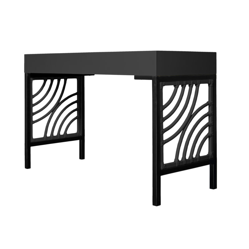 Swirl Writing Desk, Black