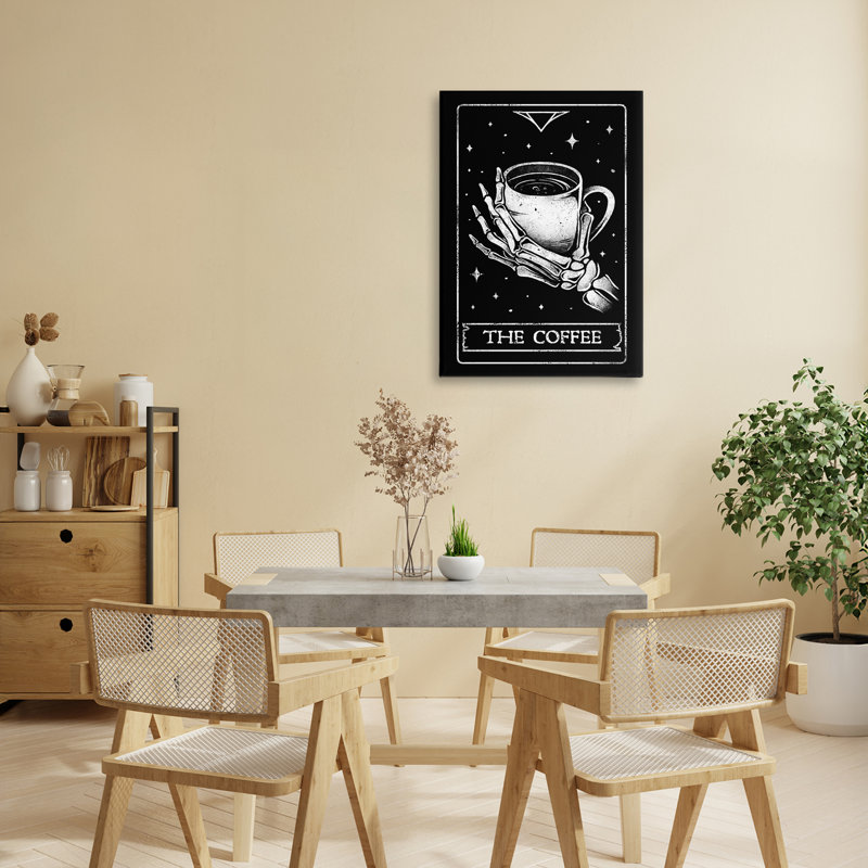 Carte de tarot The Coffee, conception par EduEly Designs, H 24 po x l 16 po