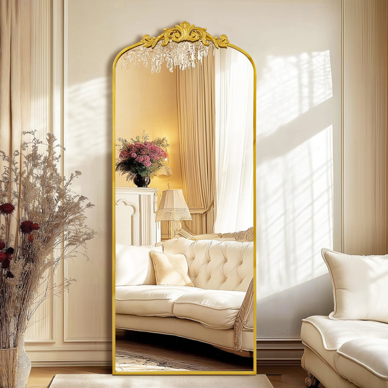 Antique Antique Wall Wall Mirror, 71 "x30" Elegant Vintage Mirror, 71''x30'', Doré