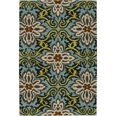 Burchell Wool Floral Indoor Rug