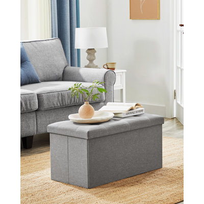 Rufo 76cm Wide Rectangle Cube Ottoman with Storage