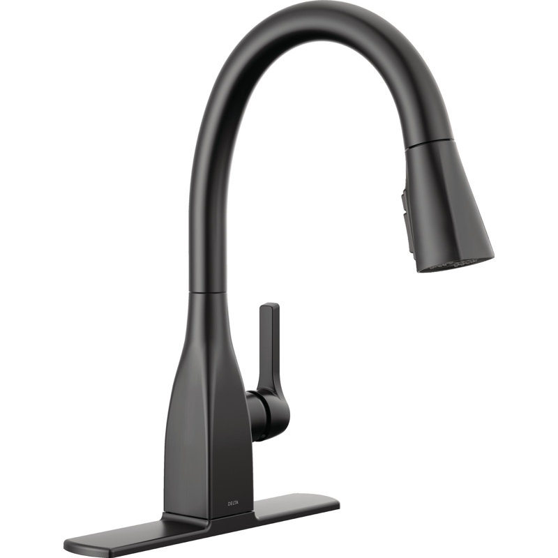 Mateo™ Pull Down Single Handle Kitchen Faucet With Accessories, Matte Black