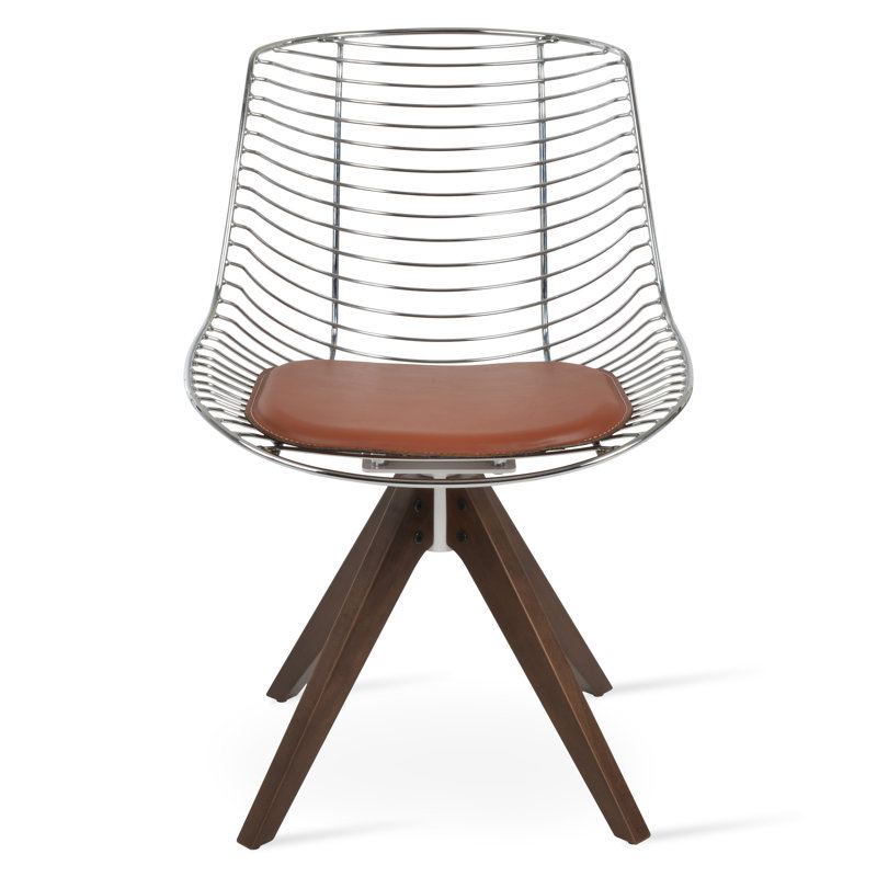 Chaise d'appoint Tiger, Brun / Argenté
