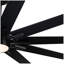 Ventilateur de plafond 72 po à double finition noire avec télécommande