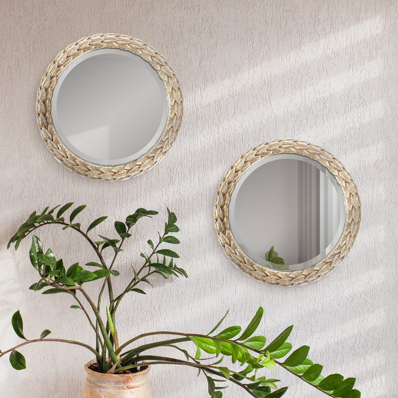 Bitozeves of Silver Petite Mirrors- Round