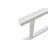 Outdoor Garden Patio Bench,Iron Metal Steel Frame Park Bench With Backrest And Armrest, Slatted Seat For Park, Yard & Porch, Balcony, Accommodates 2-3 People,White