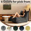 Fauteuil à billes à 5 positions, chenille de soie argentée brillante, design coulissant, choix de couleurs de décor, flanelle gris chaud, coin détente pour la lecture, 42,56 de profondeur, 36,37 de largeur, 26,29 de hauteur, 35,71 lb de poids