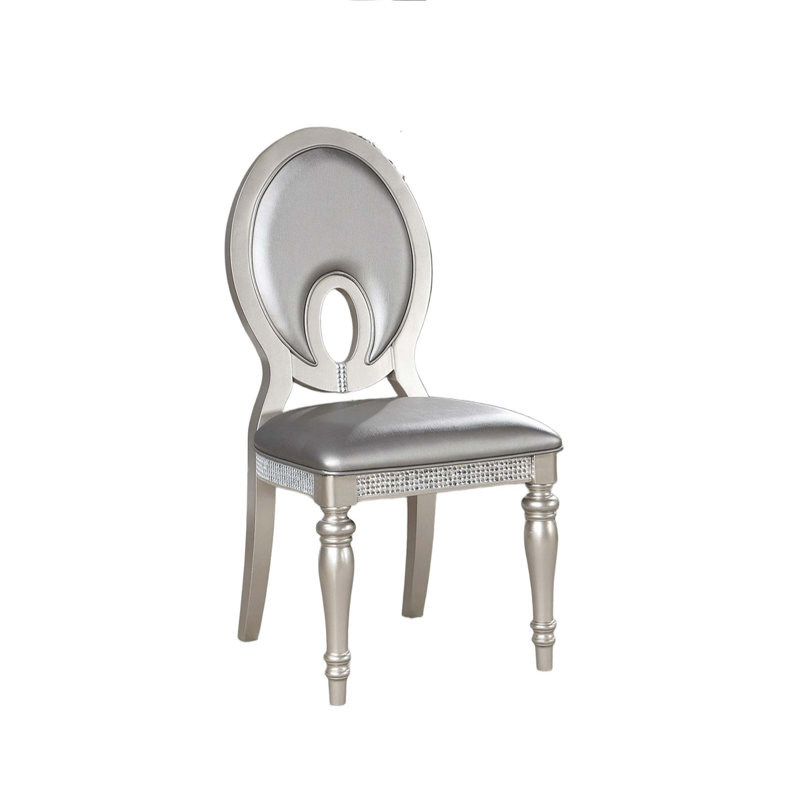 Ensemble formel de chaises de salle à manger 2 pièces revêtues de similicuir