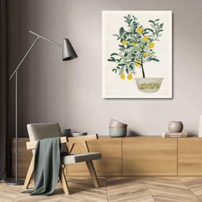 Toile tendue avec châssis Lark Manor ™ Stellar Design Studio: Lemon Tree II