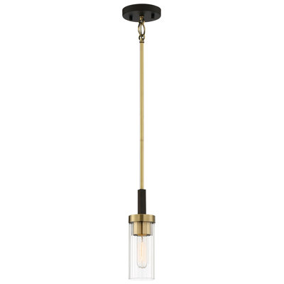 Luminaire suspendu à cylindre simple 1 lumières Karns