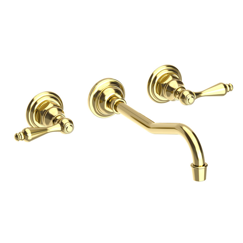 Chesterfield Wall Mount Bathroom Faucet, Forever Brass