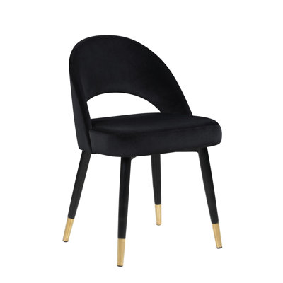 Velvet Upholstered Side Chair