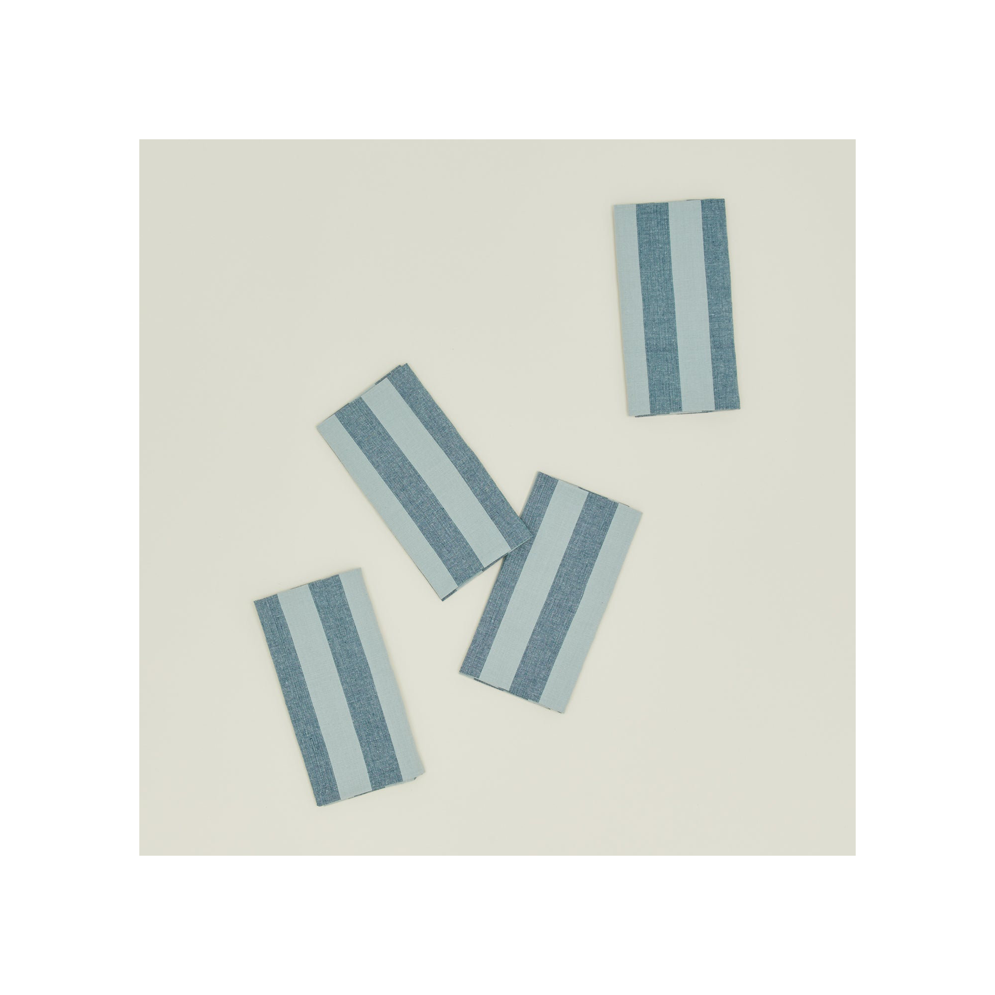 Essential Striped Dinner Napkin , Sky/Peacock