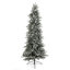Arbre de Noël artificiel enneigé 7,5 pi avec base Overlight