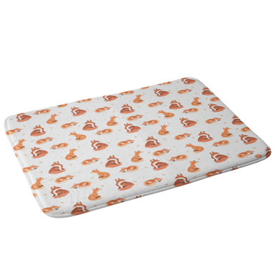 Tapis de salle de bain foxes fantaisie